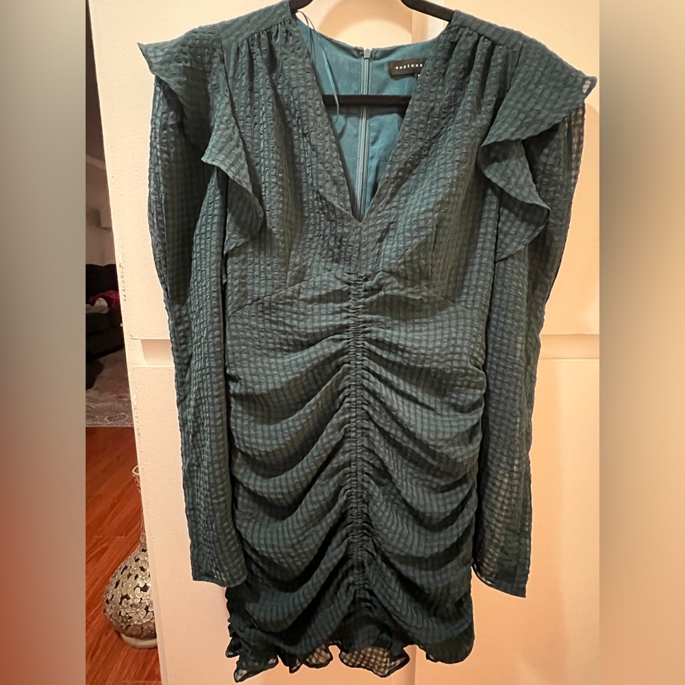 Endless Rose from Express Teal Long Sleeve Dress - Picture 3 of 7